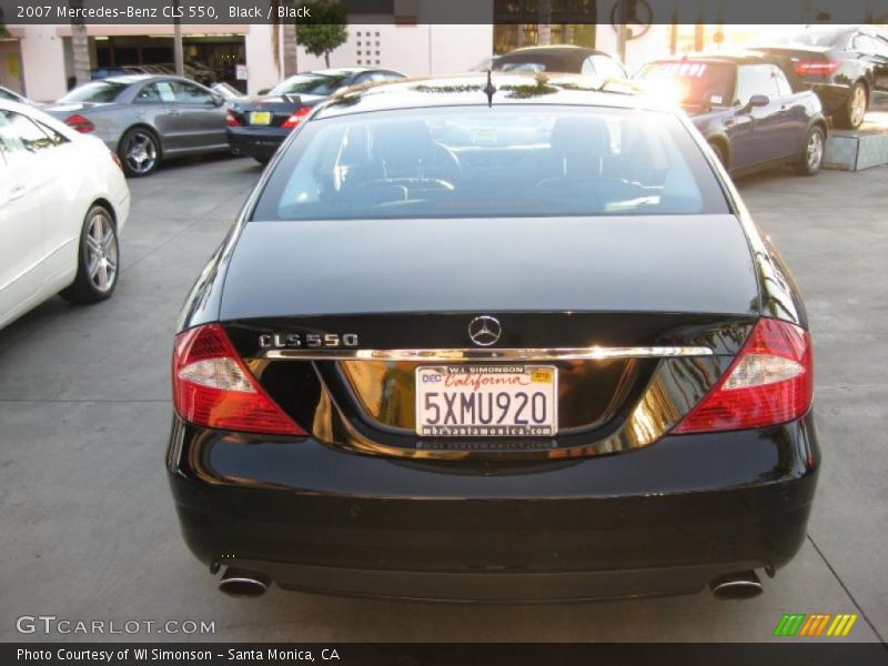 Black / Black 2007 Mercedes-Benz CLS 550