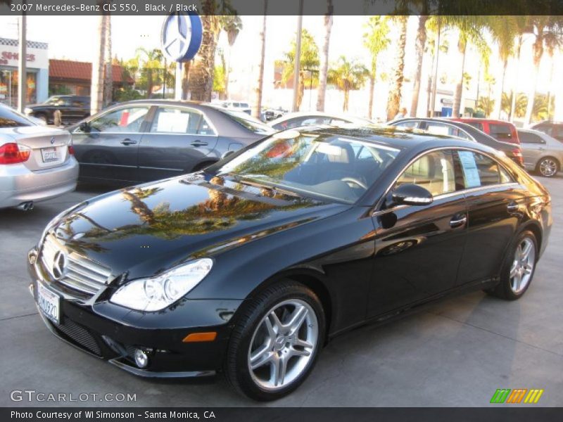 Black / Black 2007 Mercedes-Benz CLS 550