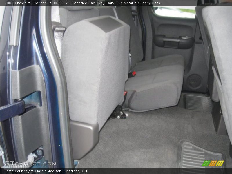 Dark Blue Metallic / Ebony Black 2007 Chevrolet Silverado 1500 LT Z71 Extended Cab 4x4