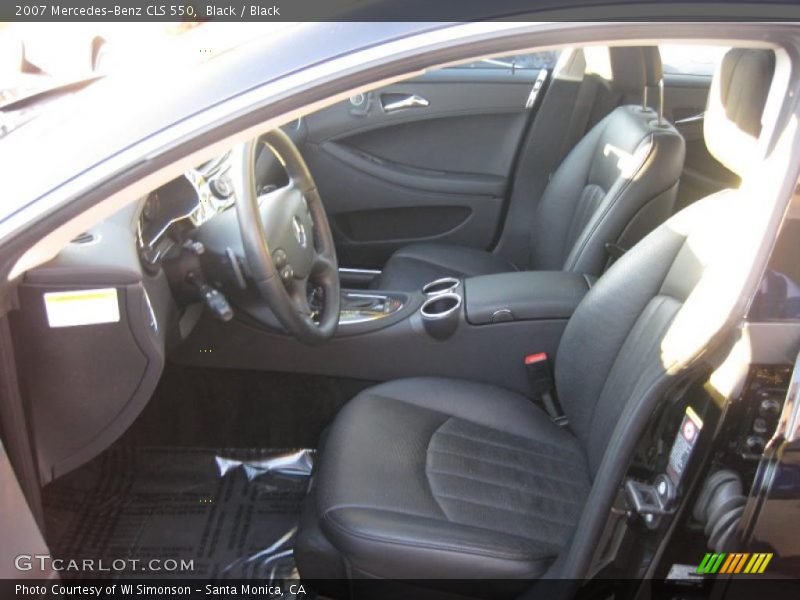 Black / Black 2007 Mercedes-Benz CLS 550