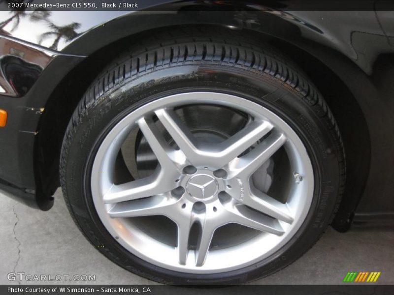 Black / Black 2007 Mercedes-Benz CLS 550