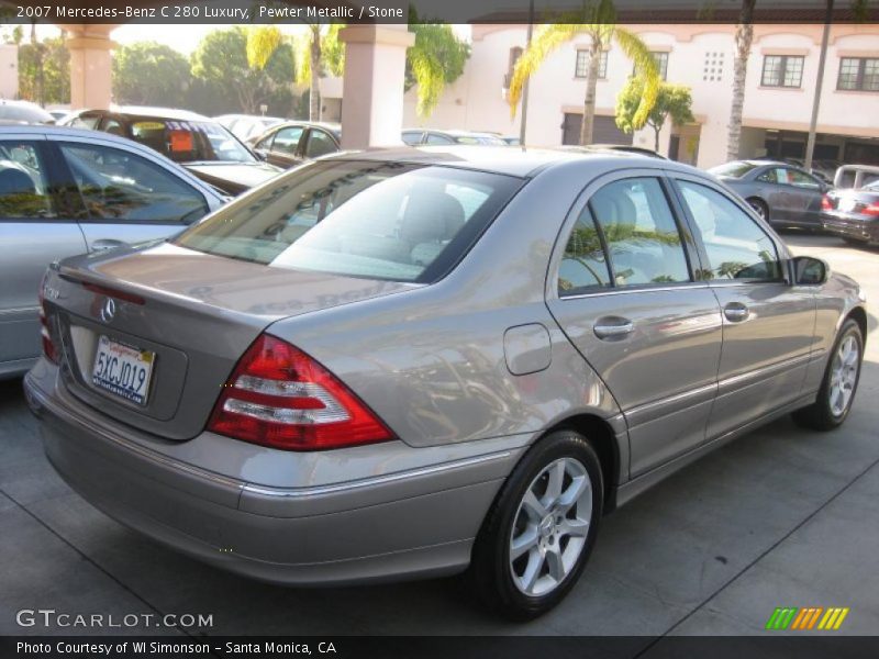 Pewter Metallic / Stone 2007 Mercedes-Benz C 280 Luxury