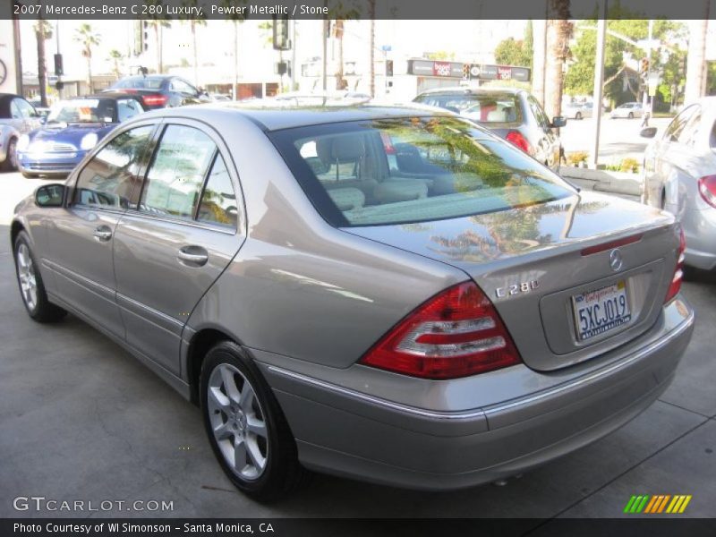 Pewter Metallic / Stone 2007 Mercedes-Benz C 280 Luxury
