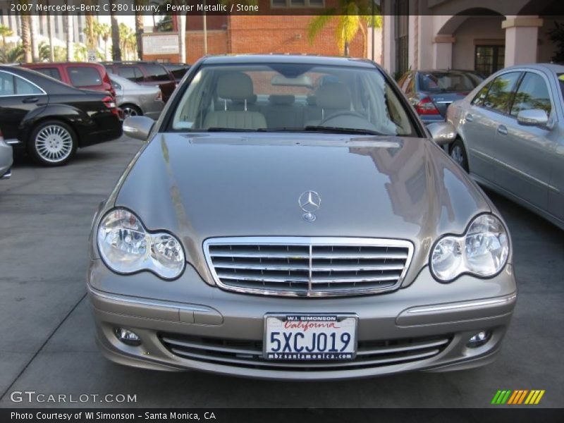 Pewter Metallic / Stone 2007 Mercedes-Benz C 280 Luxury
