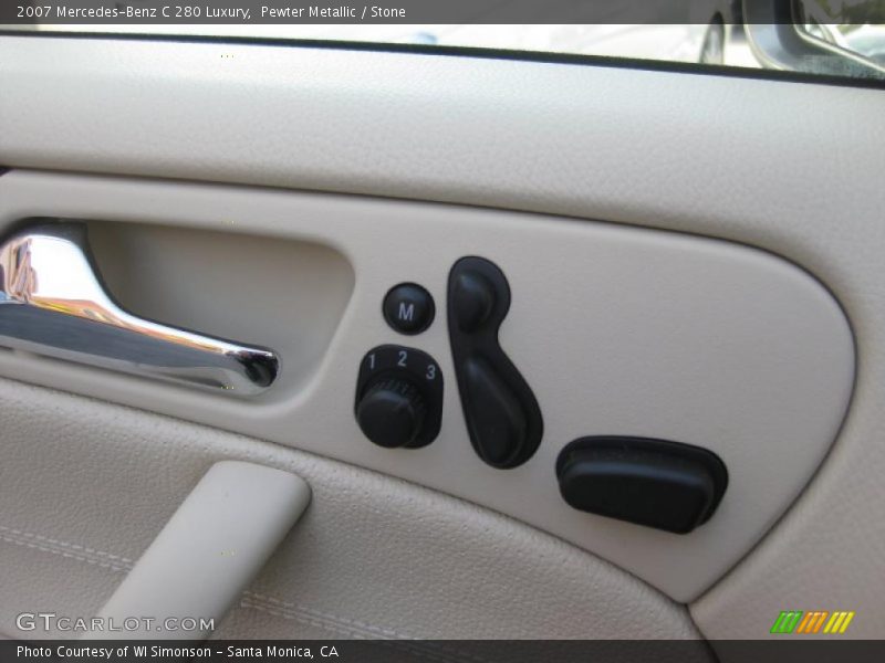 Pewter Metallic / Stone 2007 Mercedes-Benz C 280 Luxury