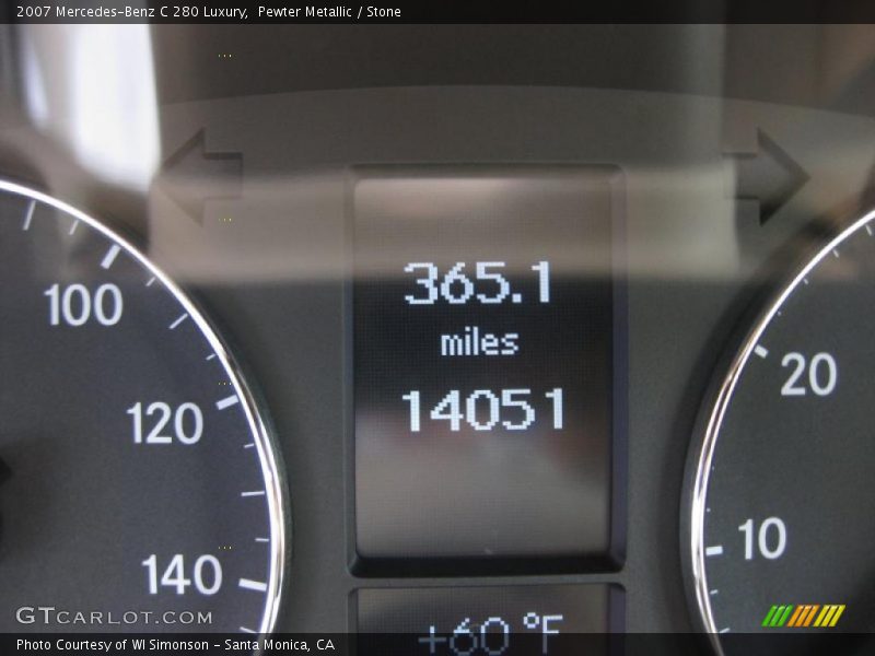 Pewter Metallic / Stone 2007 Mercedes-Benz C 280 Luxury