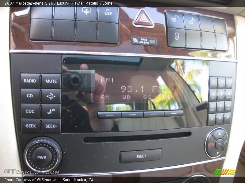 Pewter Metallic / Stone 2007 Mercedes-Benz C 280 Luxury