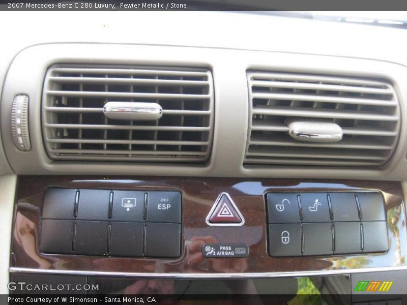 Pewter Metallic / Stone 2007 Mercedes-Benz C 280 Luxury