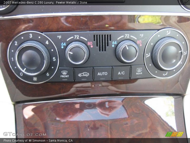 Pewter Metallic / Stone 2007 Mercedes-Benz C 280 Luxury