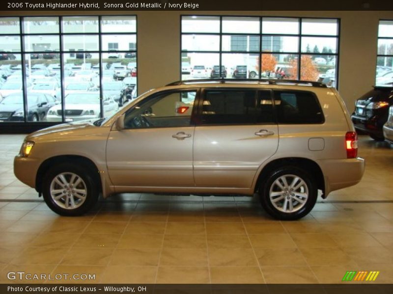 Sonora Gold Metallic / Ivory Beige 2006 Toyota Highlander Hybrid