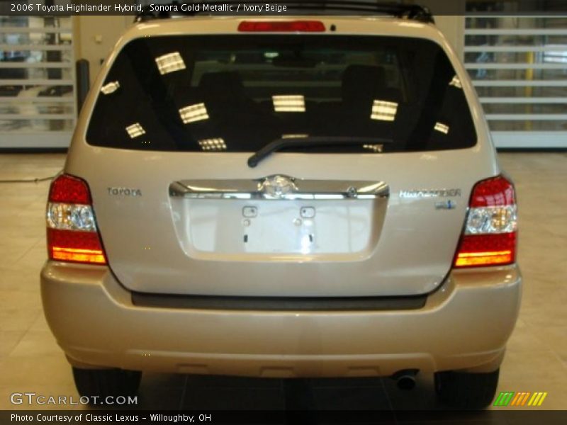 Sonora Gold Metallic / Ivory Beige 2006 Toyota Highlander Hybrid