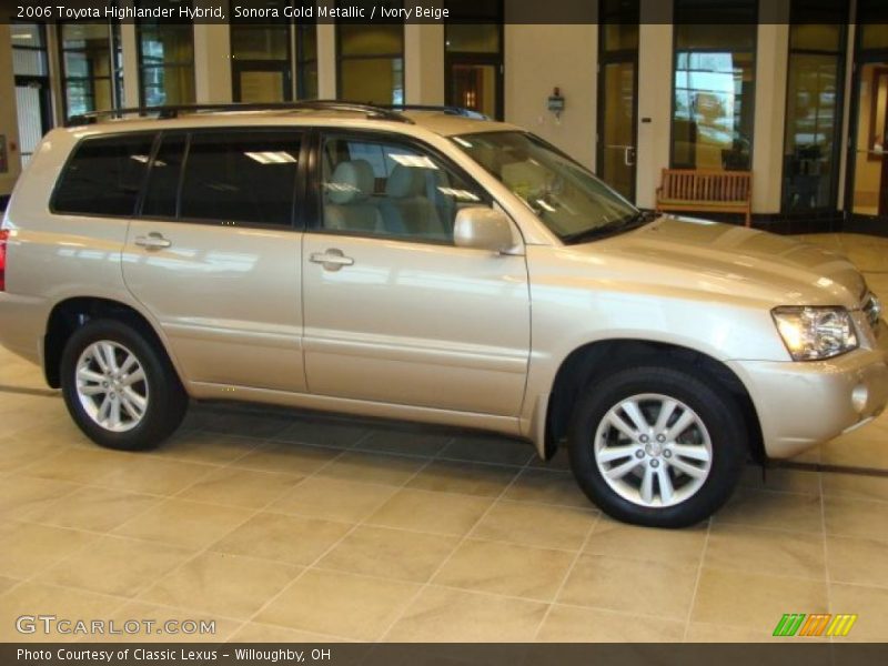 Sonora Gold Metallic / Ivory Beige 2006 Toyota Highlander Hybrid