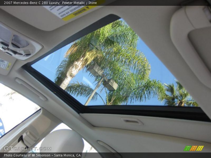 Sunroof of 2007 C 280 Luxury