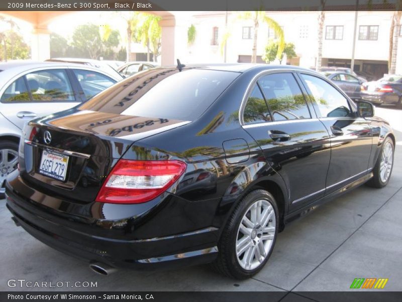 Black / Black 2009 Mercedes-Benz C 300 Sport