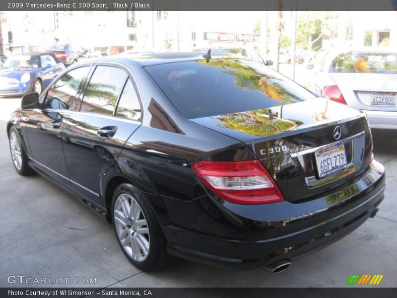 Black / Black 2009 Mercedes-Benz C 300 Sport