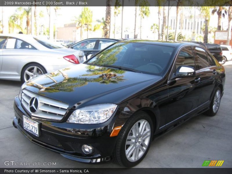 Black / Black 2009 Mercedes-Benz C 300 Sport