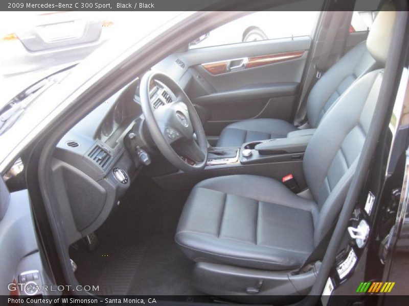 Black / Black 2009 Mercedes-Benz C 300 Sport
