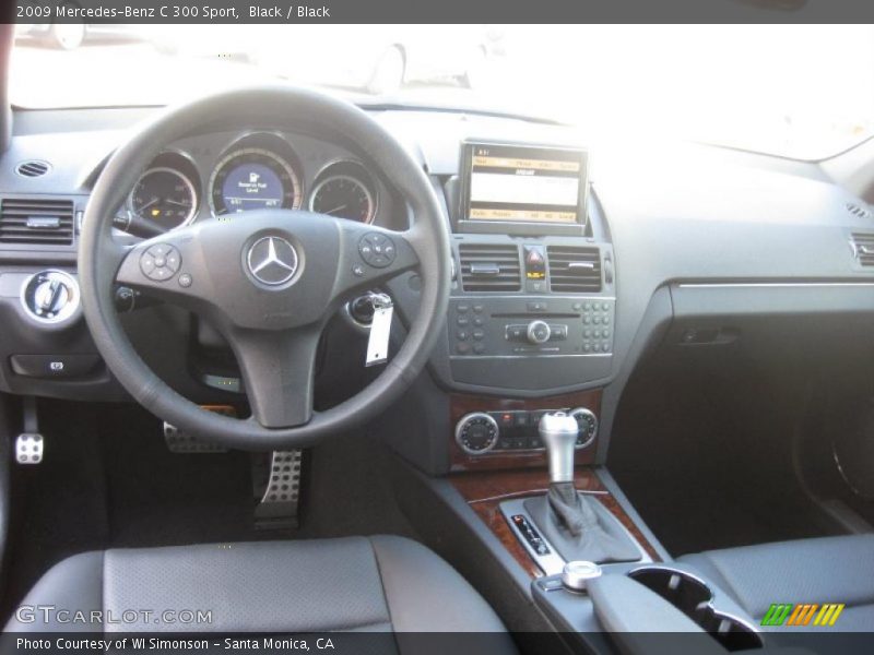 Black / Black 2009 Mercedes-Benz C 300 Sport