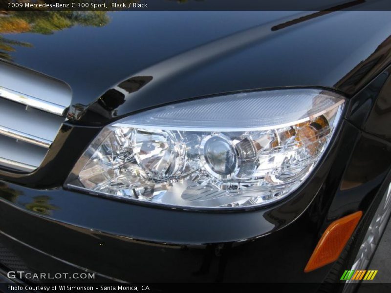 Black / Black 2009 Mercedes-Benz C 300 Sport