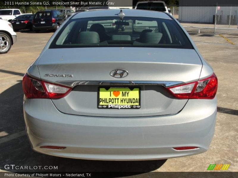 Iridescent Silver Blue Metallic / Gray 2011 Hyundai Sonata GLS