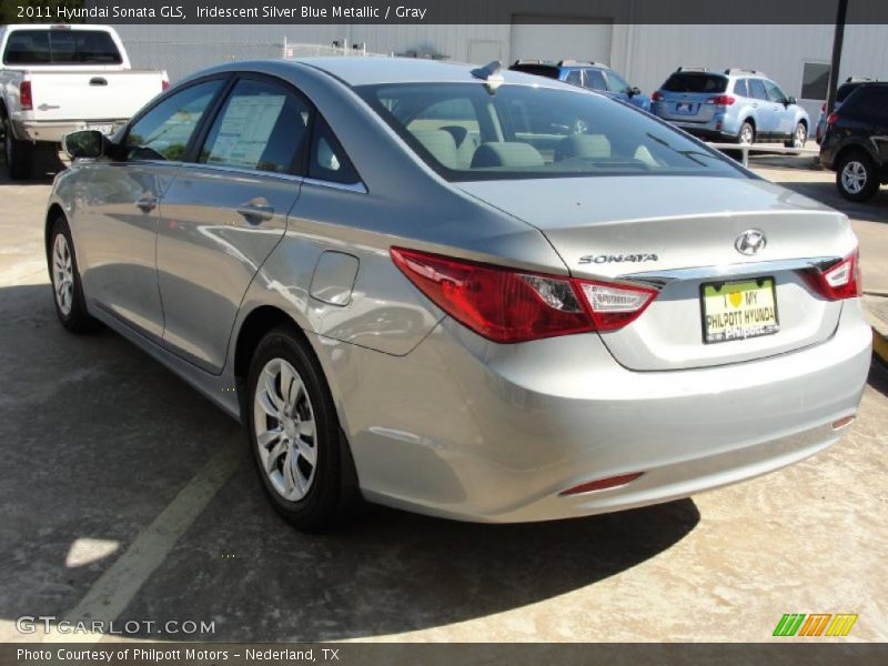 Iridescent Silver Blue Metallic / Gray 2011 Hyundai Sonata GLS