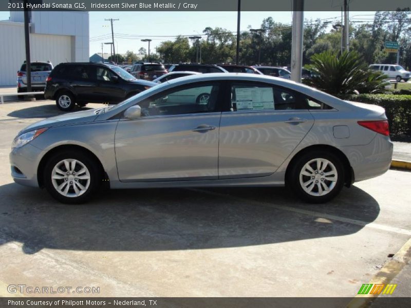 Iridescent Silver Blue Metallic / Gray 2011 Hyundai Sonata GLS