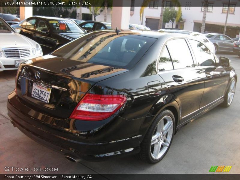 Black / Black 2009 Mercedes-Benz C 300 Sport