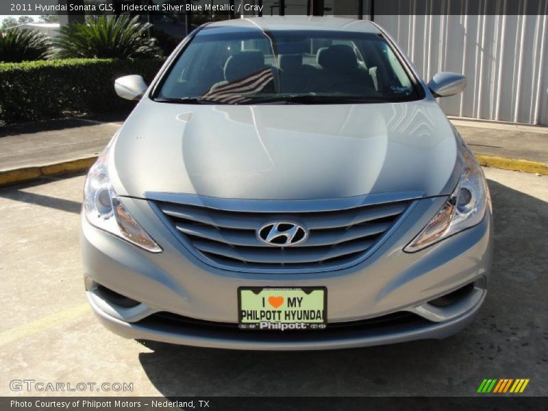 Iridescent Silver Blue Metallic / Gray 2011 Hyundai Sonata GLS