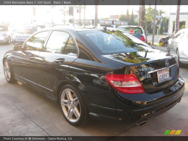 Black / Black 2009 Mercedes-Benz C 300 Sport