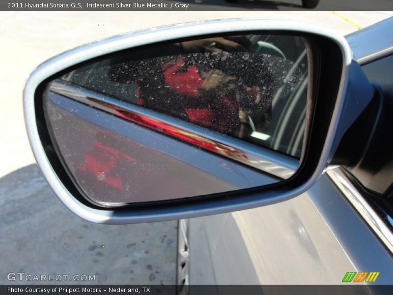 Iridescent Silver Blue Metallic / Gray 2011 Hyundai Sonata GLS
