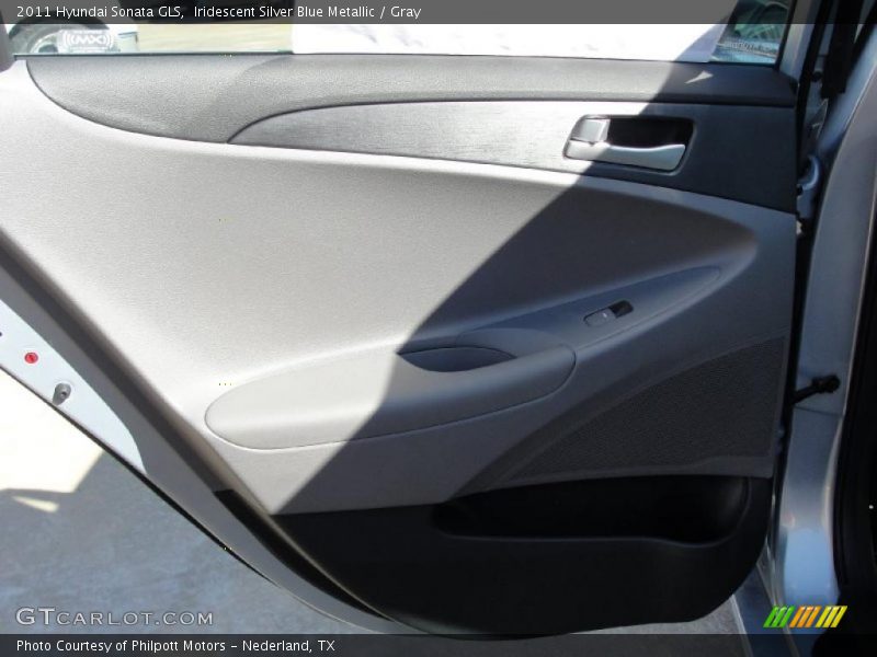 Iridescent Silver Blue Metallic / Gray 2011 Hyundai Sonata GLS