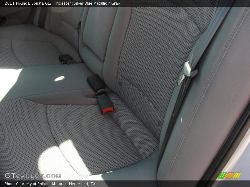 Iridescent Silver Blue Metallic / Gray 2011 Hyundai Sonata GLS
