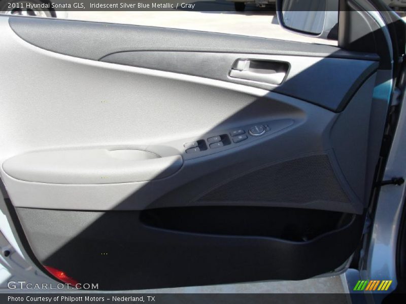 Iridescent Silver Blue Metallic / Gray 2011 Hyundai Sonata GLS