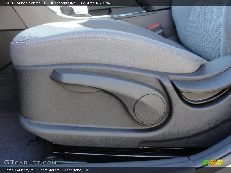 Iridescent Silver Blue Metallic / Gray 2011 Hyundai Sonata GLS