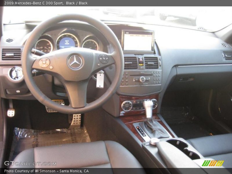 Black / Black 2009 Mercedes-Benz C 300 Sport