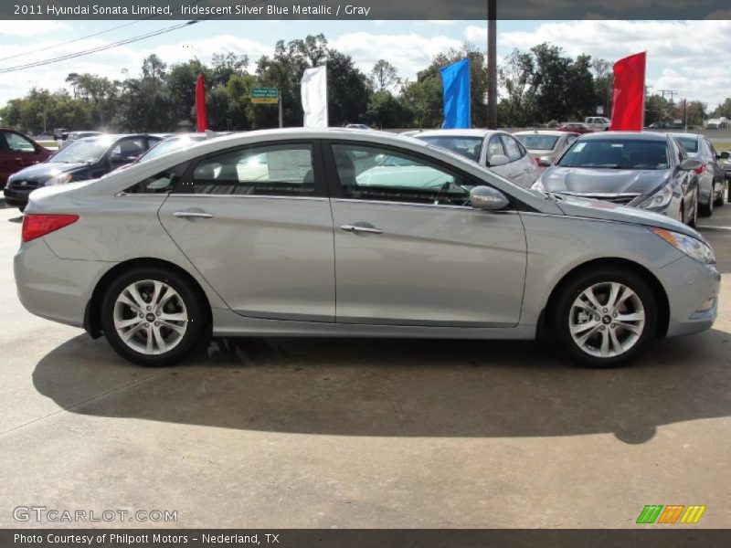 Iridescent Silver Blue Metallic / Gray 2011 Hyundai Sonata Limited