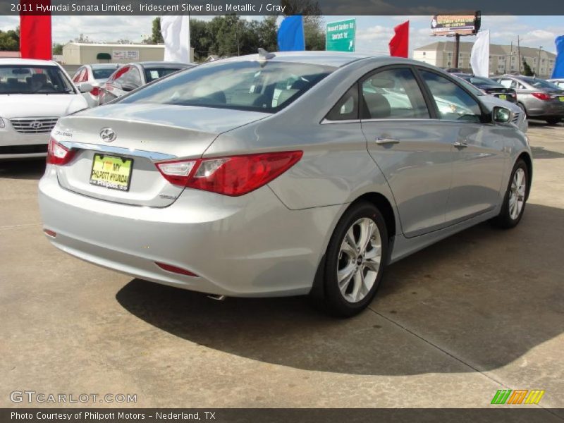 Iridescent Silver Blue Metallic / Gray 2011 Hyundai Sonata Limited