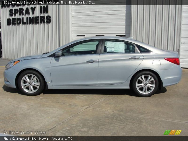 Iridescent Silver Blue Metallic / Gray 2011 Hyundai Sonata Limited