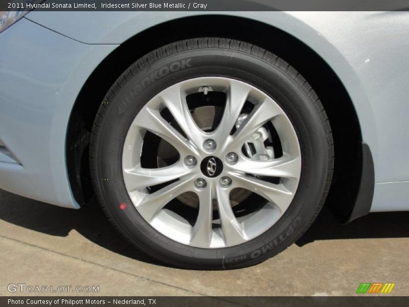 Iridescent Silver Blue Metallic / Gray 2011 Hyundai Sonata Limited