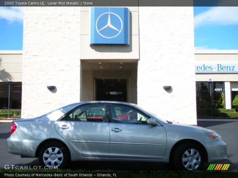 Lunar Mist Metallic / Stone 2003 Toyota Camry LE
