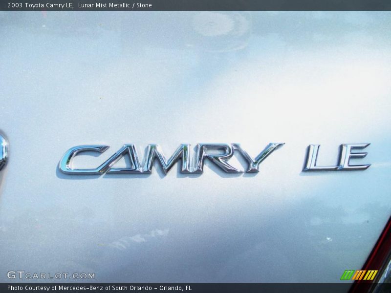 Lunar Mist Metallic / Stone 2003 Toyota Camry LE
