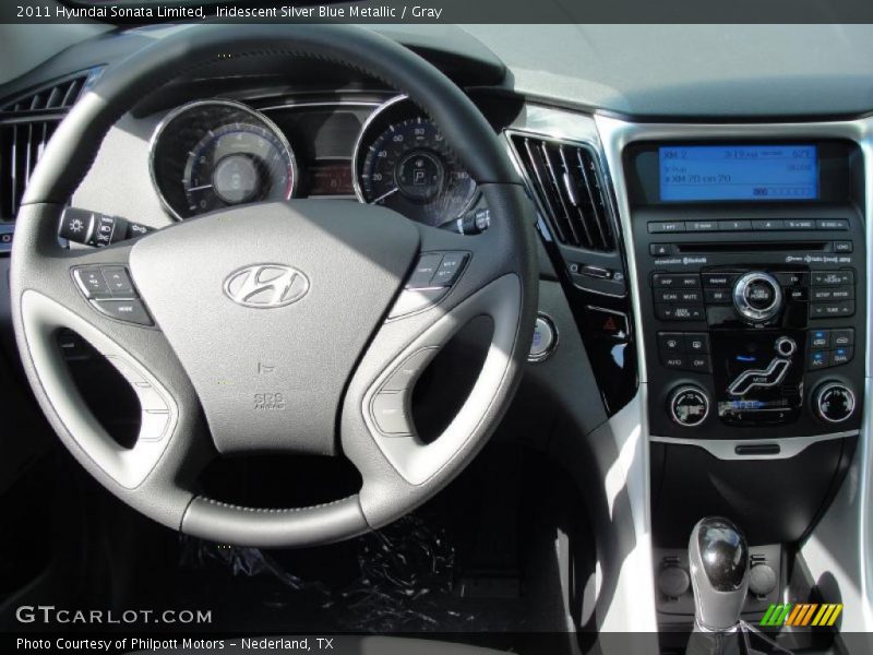 Iridescent Silver Blue Metallic / Gray 2011 Hyundai Sonata Limited