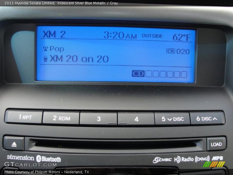 Iridescent Silver Blue Metallic / Gray 2011 Hyundai Sonata Limited