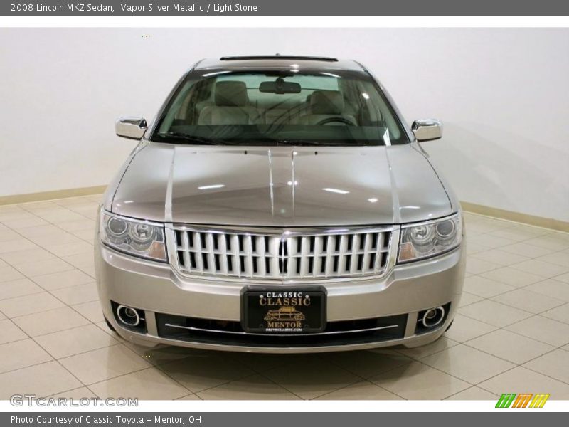 Vapor Silver Metallic / Light Stone 2008 Lincoln MKZ Sedan