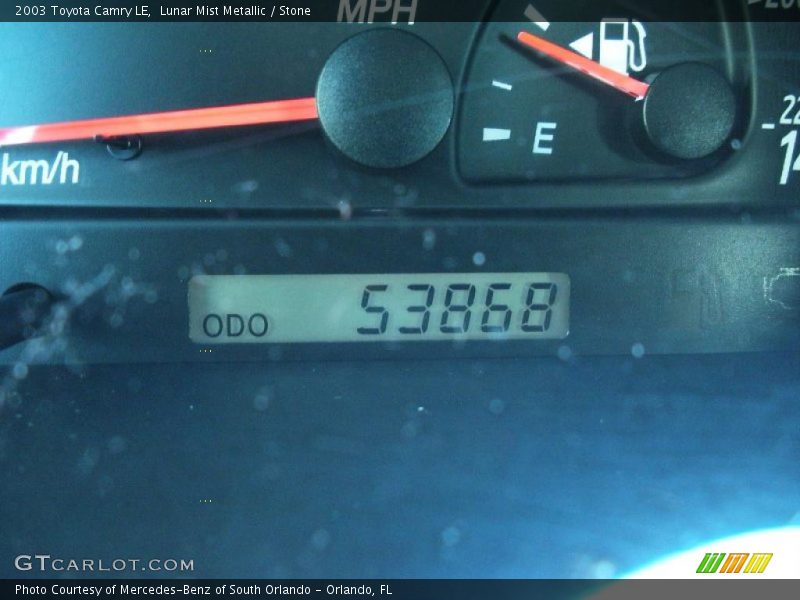 Lunar Mist Metallic / Stone 2003 Toyota Camry LE
