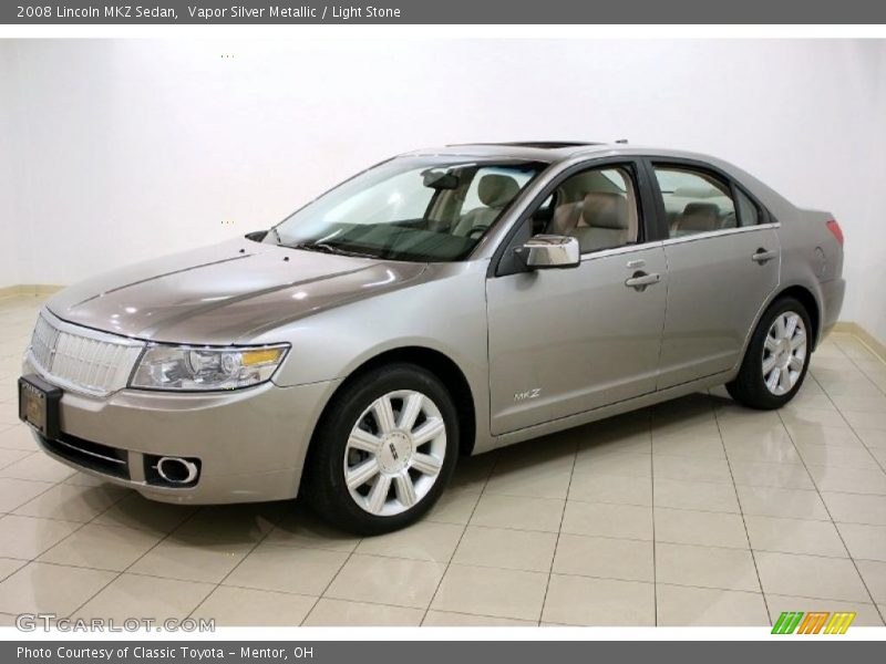 Vapor Silver Metallic / Light Stone 2008 Lincoln MKZ Sedan