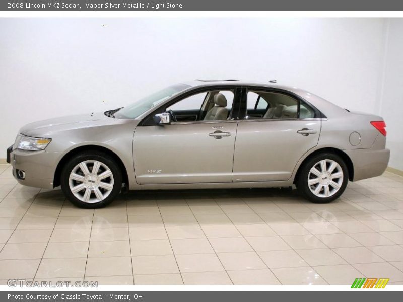 Vapor Silver Metallic / Light Stone 2008 Lincoln MKZ Sedan