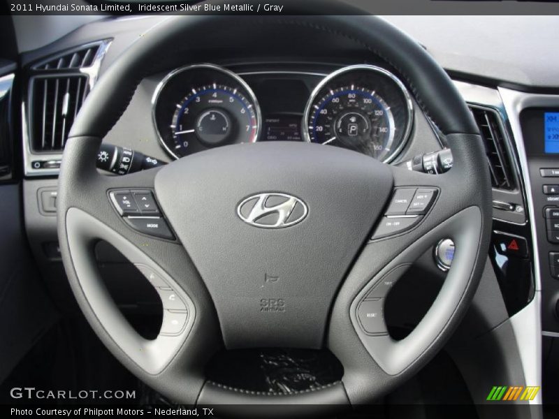 Iridescent Silver Blue Metallic / Gray 2011 Hyundai Sonata Limited