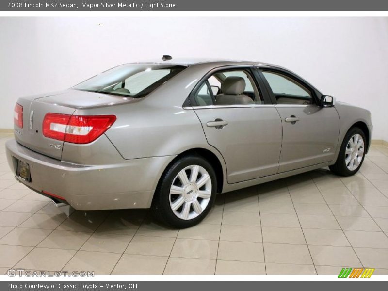 Vapor Silver Metallic / Light Stone 2008 Lincoln MKZ Sedan