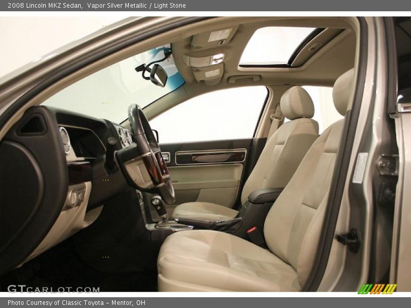Vapor Silver Metallic / Light Stone 2008 Lincoln MKZ Sedan